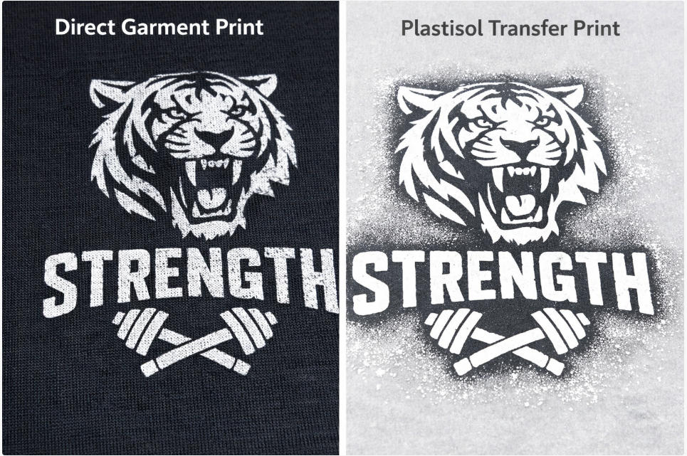 Direct print vs plastisol transfer paper print