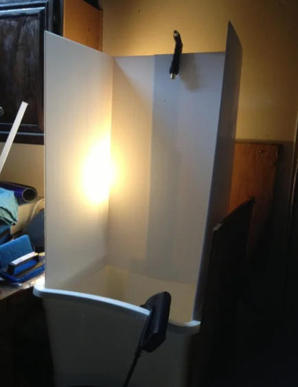 Washout booth for screen printing