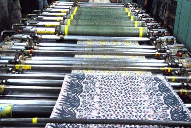 Rotary screen printing