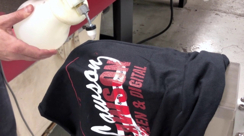 spot cleaning gun for screen printing