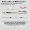Micro fine tag gun with steel needle